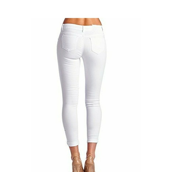 LISSA White Distressed Skinny Jeans - Picture 2 of 7